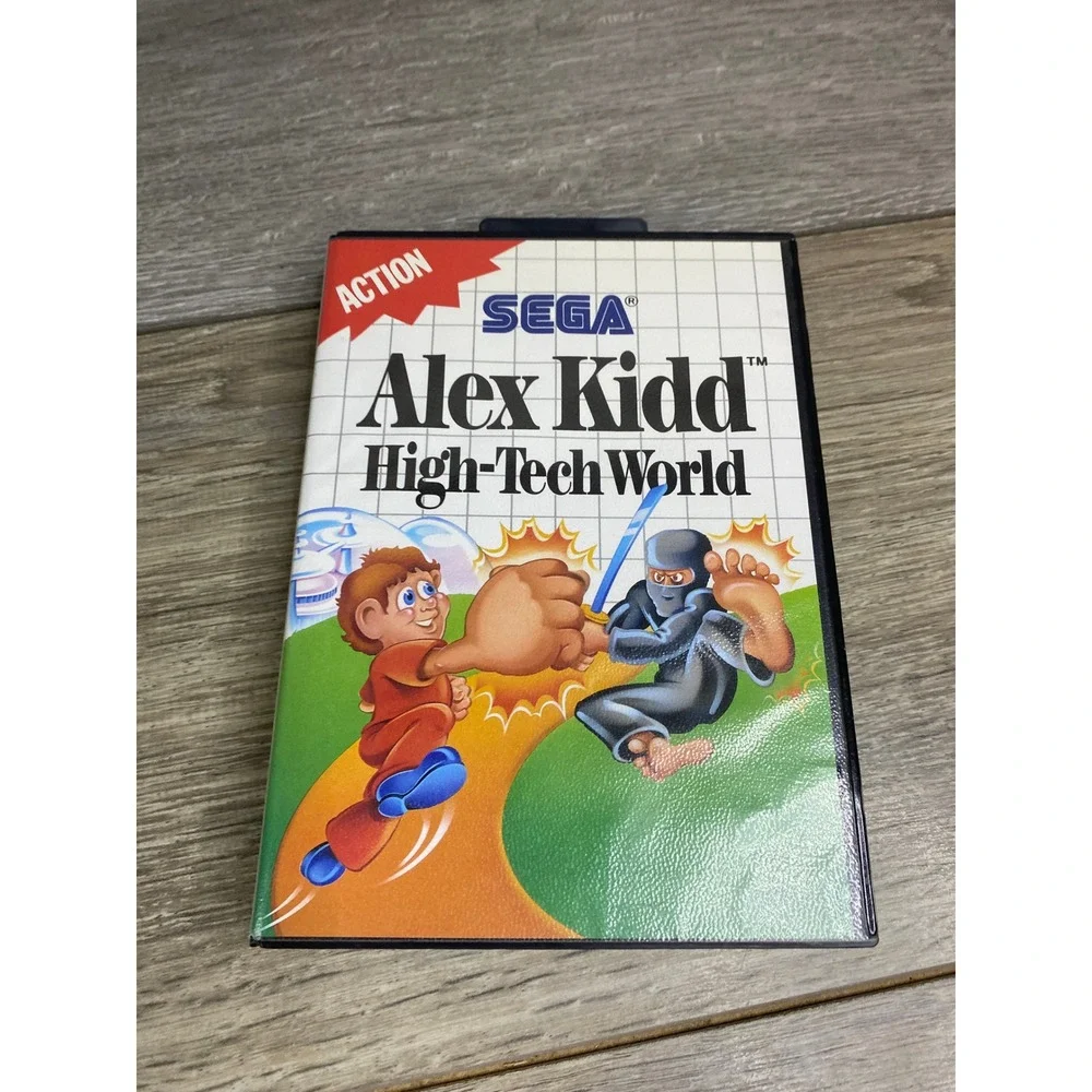 Alex Kidd‎ High-Tech World Sega Master System CIB Case no Manual 1987 43017-5020